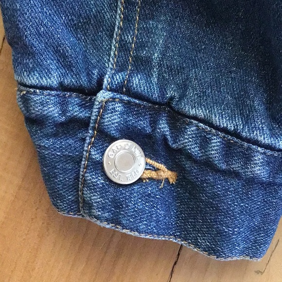 GAP Denim Sherpa Hooded Jacker - Picture 8 of 13